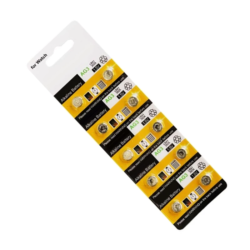 090f 20piece/10pieces AG3/LR41/736バッテリーを視聴し、信頼性パフォーマンス1.5Vボタンセルバッテリーを小型エレクトロニクス用