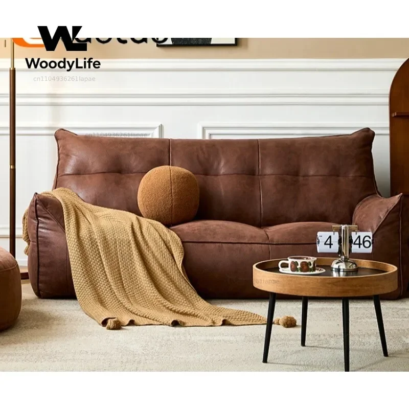 Vintage Lazy Sofa Single Small Sleeping Sofa