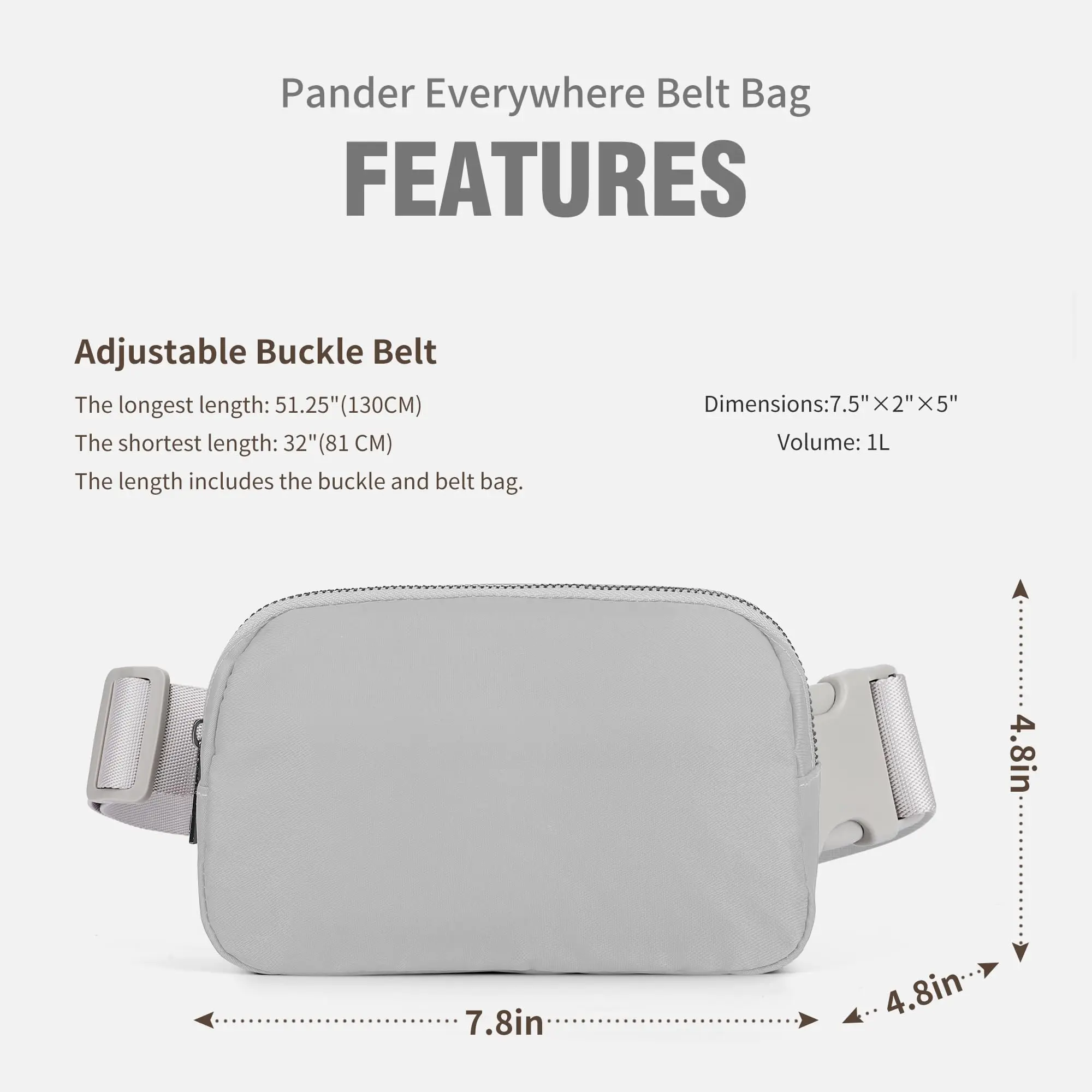 Fanny Pack para mulheres e homens, Bolsa de cinto para cintura, Sacos com alça ajustável, Viagem, Caminhada, Corrida