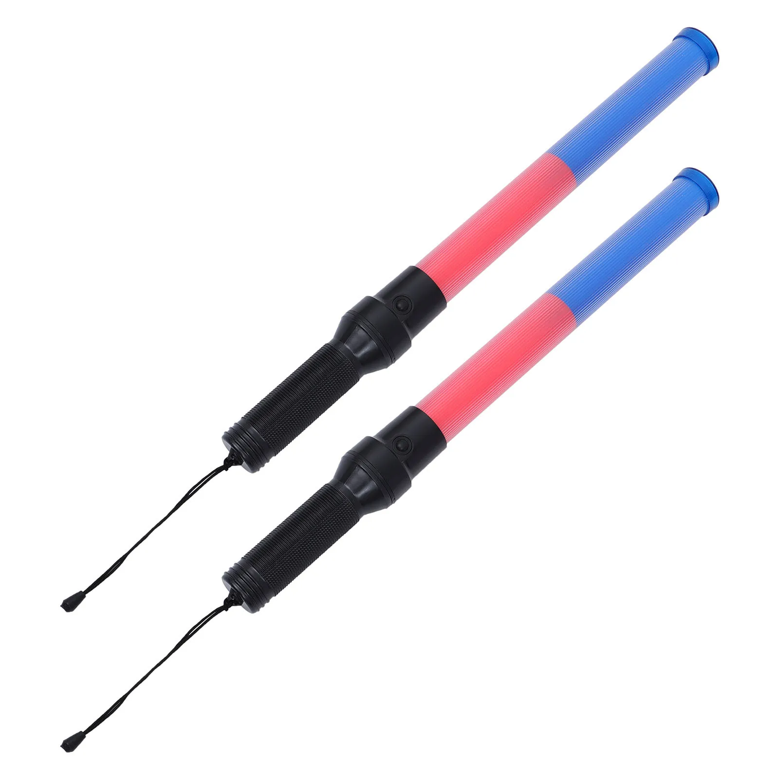 2 قطعة عصا مرور إشارة Led 3 أوضاع وامضة أزرق أحمر توهج ثابت لبناء دليل وقوف السيارات تنبيه الطوارئ