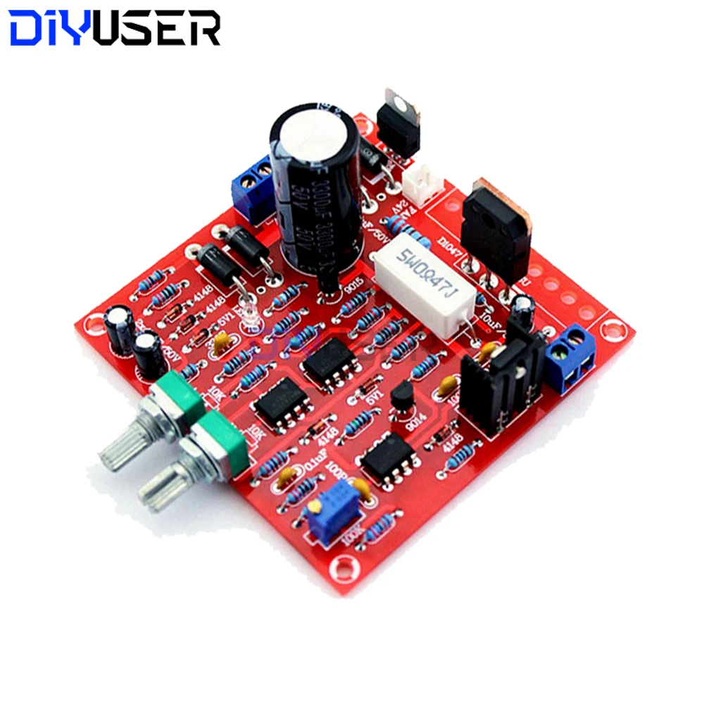 Adjustable DC Power Supply DIY Kit 0-30V 0-3A with Current Limit CC CV, Lab Bench Variable Voltage Regulator Module