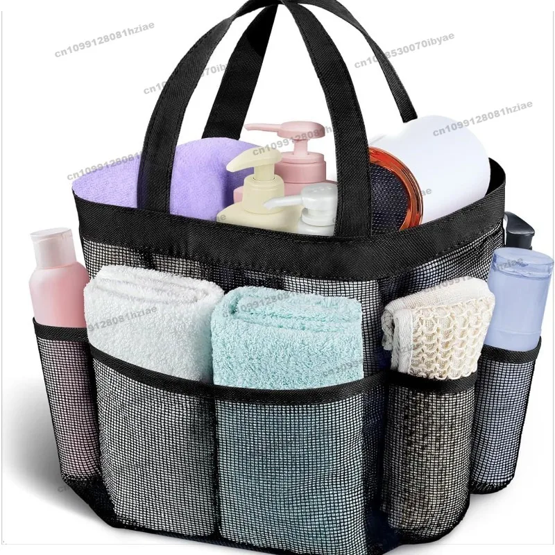 

Сетчатая сумка для хранения большой емкости, портативная прозрачная туалетная сумка, сумка, портативная корзина для ванны.