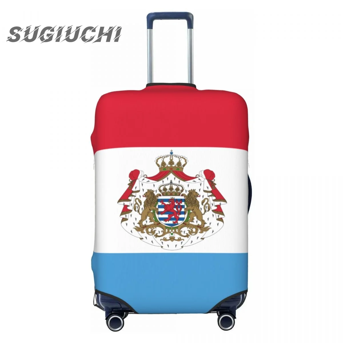 

Luxembourg Country Flag Luggage Cover Suitcase Travel Accessories Printed Elastic Dust Cover Bag Trolley Case Protective