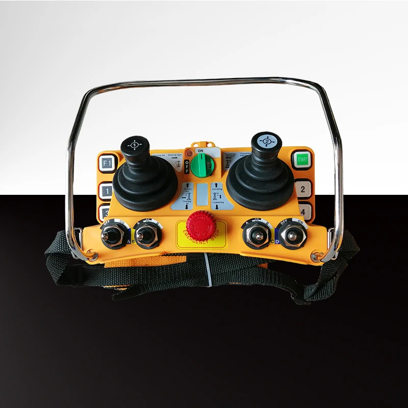 F24-60 Rocker Type Wireless Industrial Remote Control With 1 Receiver +1 Transmitter For Tower Cranes 380V/220V/36V/24V/12V-50HZ