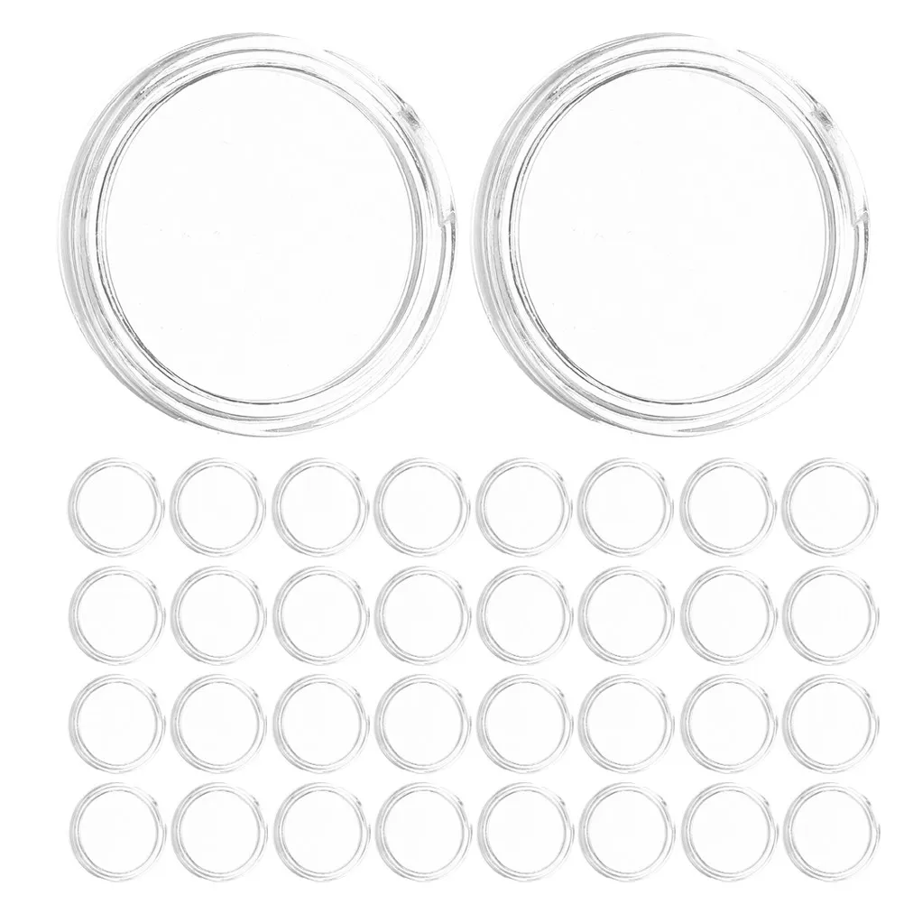 

100Pcs High Transparency Acrylic Coin Capsules 25Mm Standard Size Round Plastic Cases for Coin Organizing Display Protective