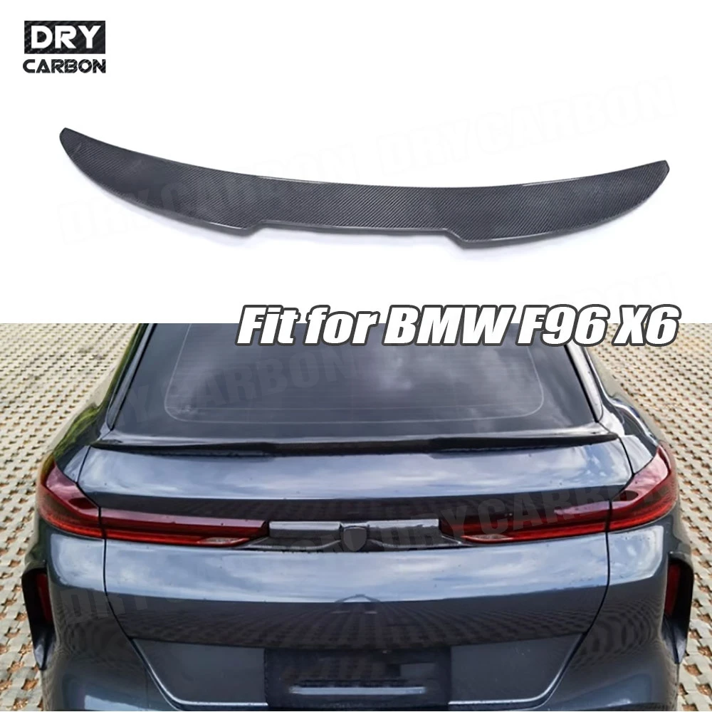 

Body Kits Accessories for BMW F96 X6 2019 2020-2022 FRP Duckbill Rear Trunk Wing Spoiler Carbon Fiber Car Rear Spoiler