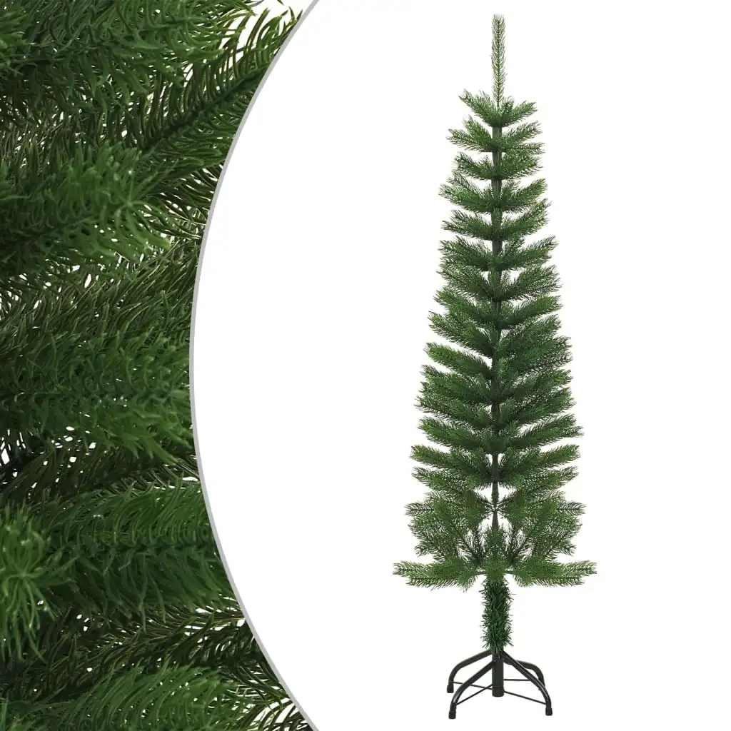 Thin artificial Christmas tree with cm PE support