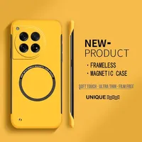 Ultra Thin Hard PC Magnetic Frameless Phone Case For Magsafe Oneplus 13 12 12R 11 11R 10T 10 9 9RT Pro Matte Color Cover
