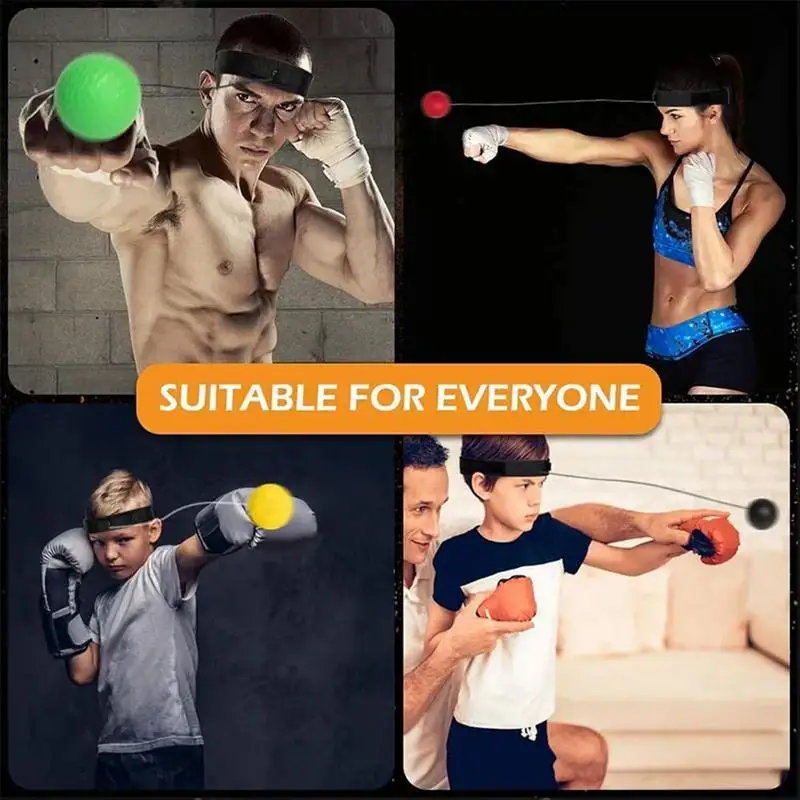 Boxing Speed Ball Head-mounted PU Punch Ball MMA Training Hand Eye Reaction Home Sandbag Fitness Boxing Equipment