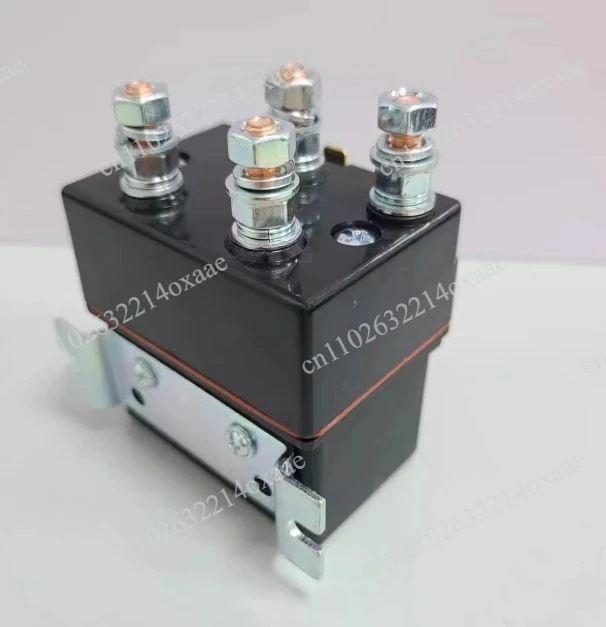Industrial 80A DC Contactor with Reversing Function for Winch Motors, 12V 24V 48V Electromagnetic Relay for Crane Hoists