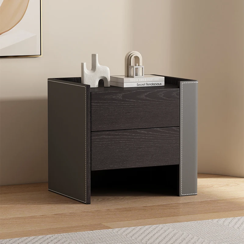 طاولة صغيرة حديثة بجانب السرير، تخزين مخفي، درج خشبي، منضدة فاخرة وفريدة من نوعها، أثاث Muebles Para Hogar للمنزل