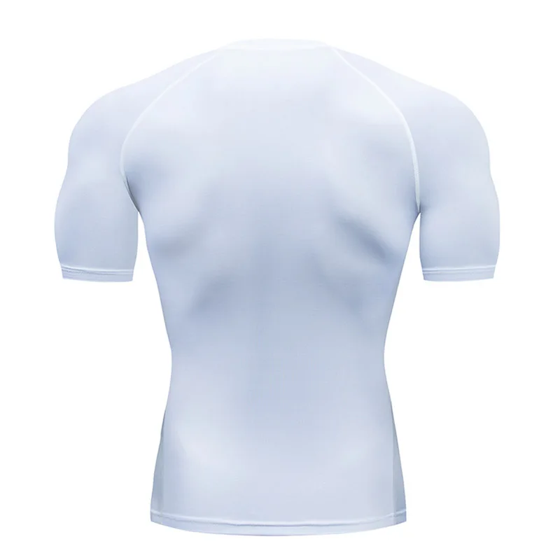 Compression Shirt Men Running T Shirt Short Fitness Top Sport Quick Dry Long Bodybuilding Second Skin Gym Workout Clothing 2099