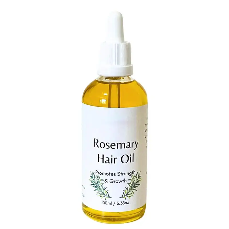

Rosemary Hair Oil 100ml Smoothing Oil for Hair Hair Strengthing Essence Moisturizing Hair Essence Oil for All Hair Types