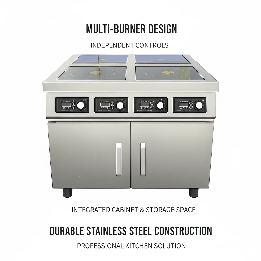 Smart High Quality 4-Stove Upright Kitchen Commercial Induction Cooker Induction Cooker Stove Electric Stove Without Gas