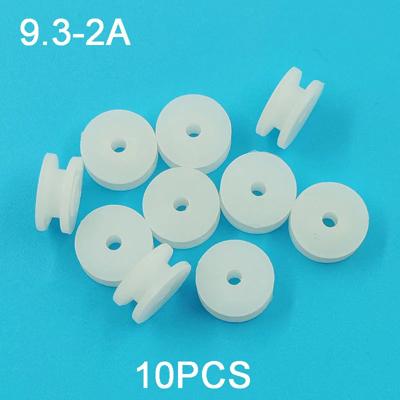 9.3mm Pulley Thickness 4.2mm Tight for 2mm Shaft DIY Plastic Model Toy Accessories 9.3-2A