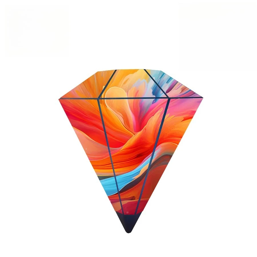 New Hot Selling Custom Size Indoor And Outdoor High Brightness Masonry Shape LED Display Special-Shaped LED Display Flexible LED