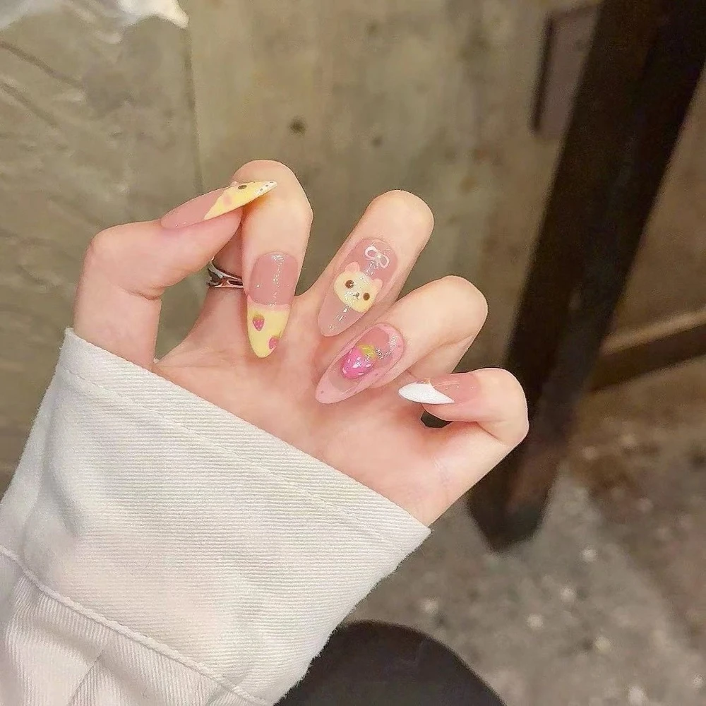 10 sztuk Truskawkowy Niedźwied – Nail Art Strawberry recenzja i cena