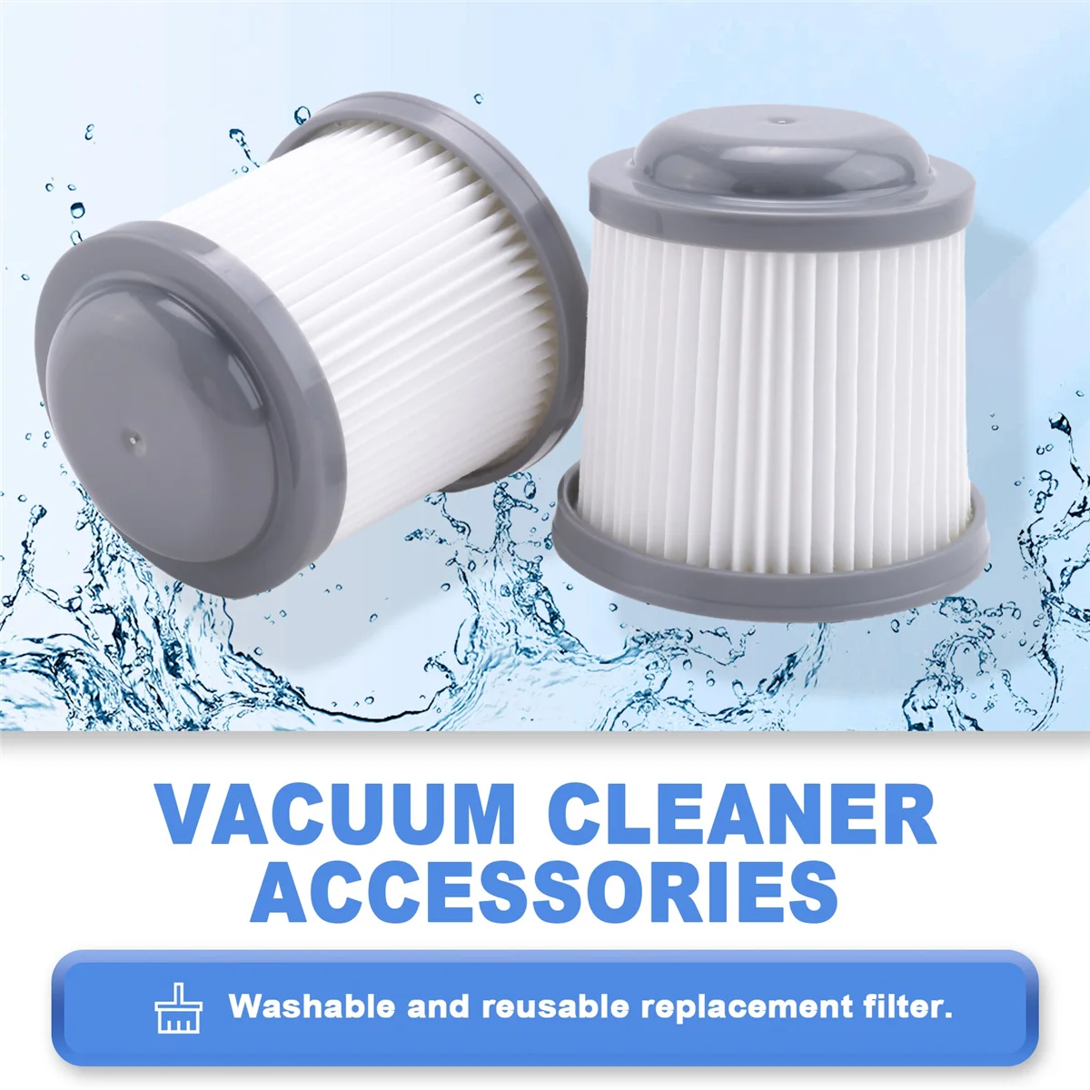 A66T 5Pcs VF90 HEPA Is Suitable for Black & Decker Vacuum Cleaner Accessories Filter Elements PVF110 PHV1210 Filter