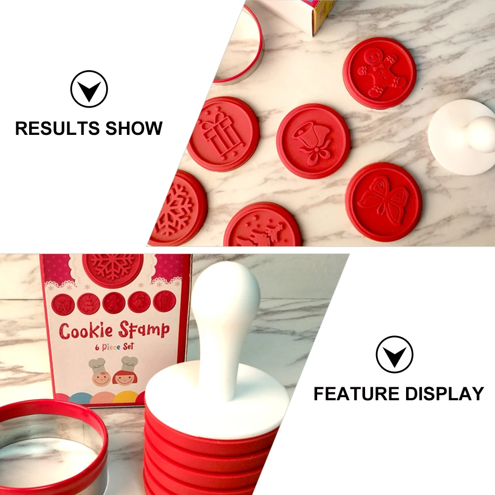 

Silicone Cookie Seal Biscuit Molds Baking Stamps Cake Stamps Embossing Mold Gifts Christmas Chocolate Snacks Party Supplies