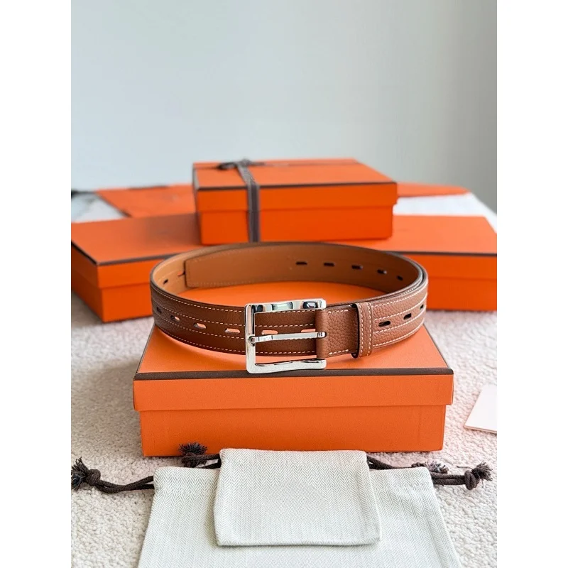 

Premium Quality Reversible Genuine Calf Togo Leather Monsieur Medor 35mm Belt Strap Christmas Gifts
