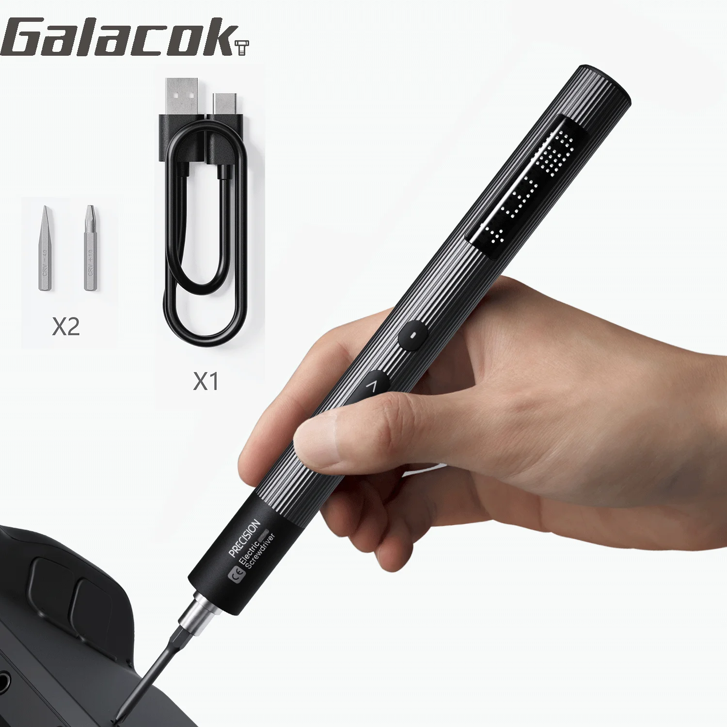 

Precision Electric Screwdriver Set Magnetic Slotted Cross Screwdriver Head Professional Repair Tools for iPhone Camera Watch DIY