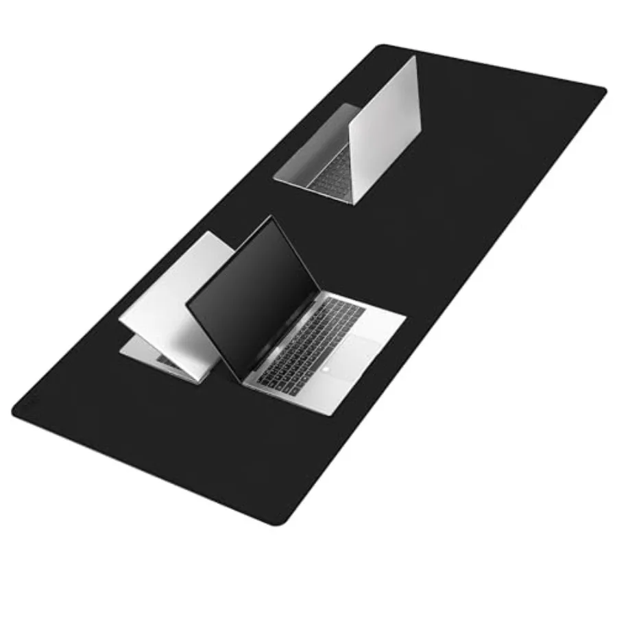 Leather Desk Mat 59" x 27.6" PU Leather Desk Pad Protector Waterproof Extra Large Desk Mat Large Mouse Pad Desk Mats on top of