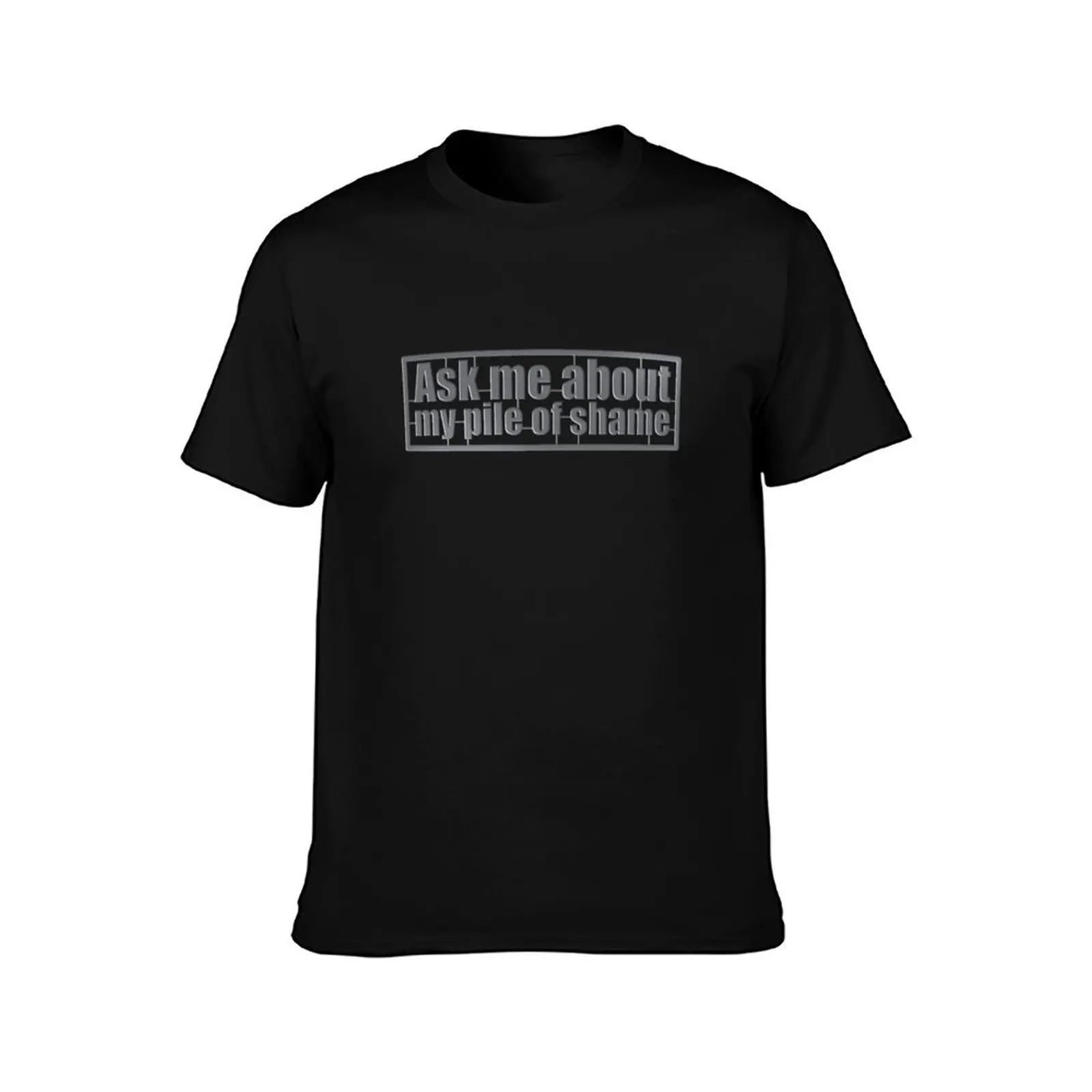 Ask Me About My Pile of Shame T-Shirt cute clothes designer shirts compression shirt men