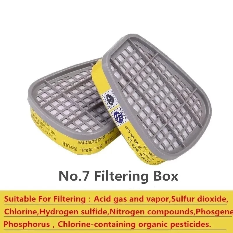 Caja de cartuchos 6001/6002/6004, juego de filtros de algodón 5N11 para máscaras de Gas y polvo 6200/7502/6800, respirador de pulverización de pintura química