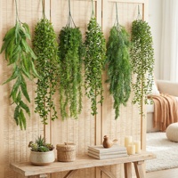 Lush Artificial Persian Fern Hanging Plant Fake Foliage Greenery Garland for Wall Decor Indoor Home Garden Balcony Accent