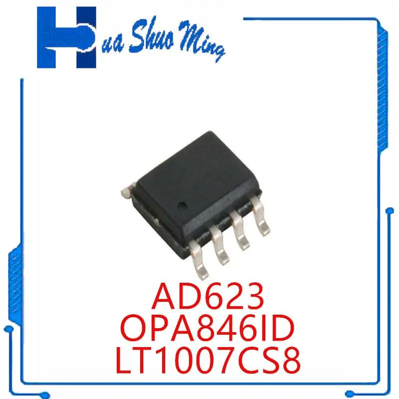 

20PCS/LOT LT1007CS8 LT1007 AD623 AD623BR AD623BRZ OPA846ID OPA846 846 SOP8