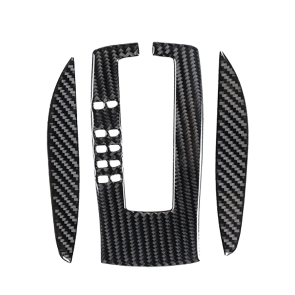 Carbon Fiber Black Carbon Fiber Trim Easy Installation Fashionable Design Scratch Protection Car Customization