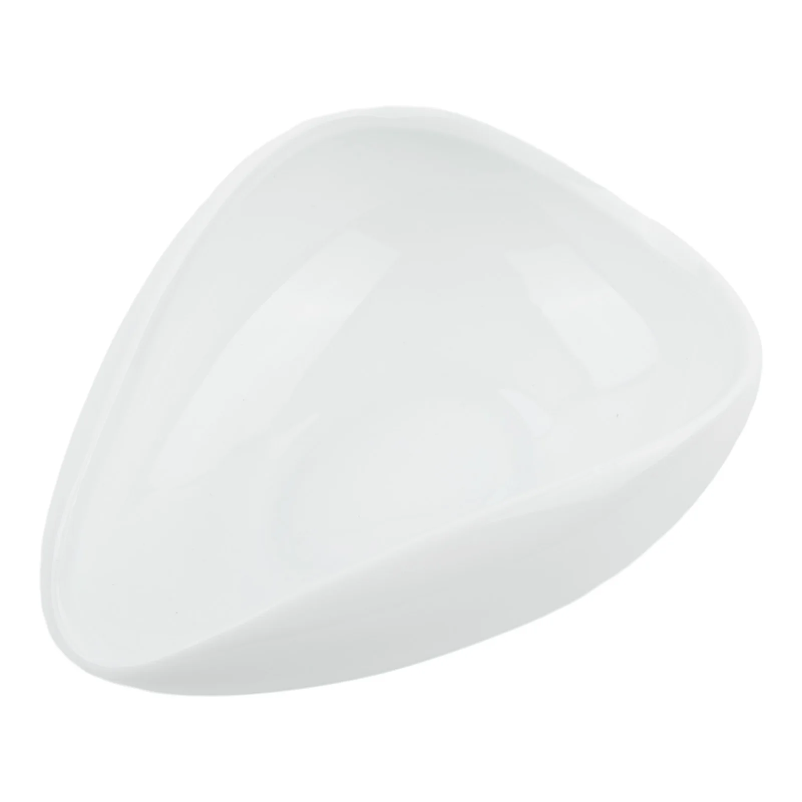 1pc White Coffee Bean Dosing Cup Irregular Shape Pottery Trays Shovel Household Supplies Kitchen Supplies 10.7cmx4cmx7.5cm