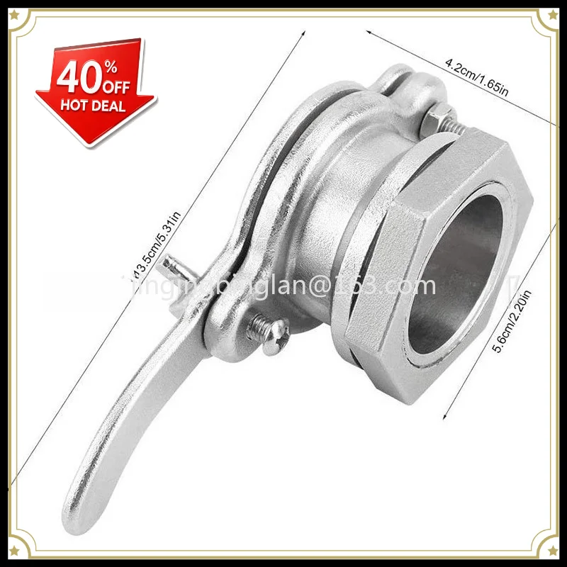Stainless steel honey shaker bottom accessory with logo valve 304 special tool for beekeeping