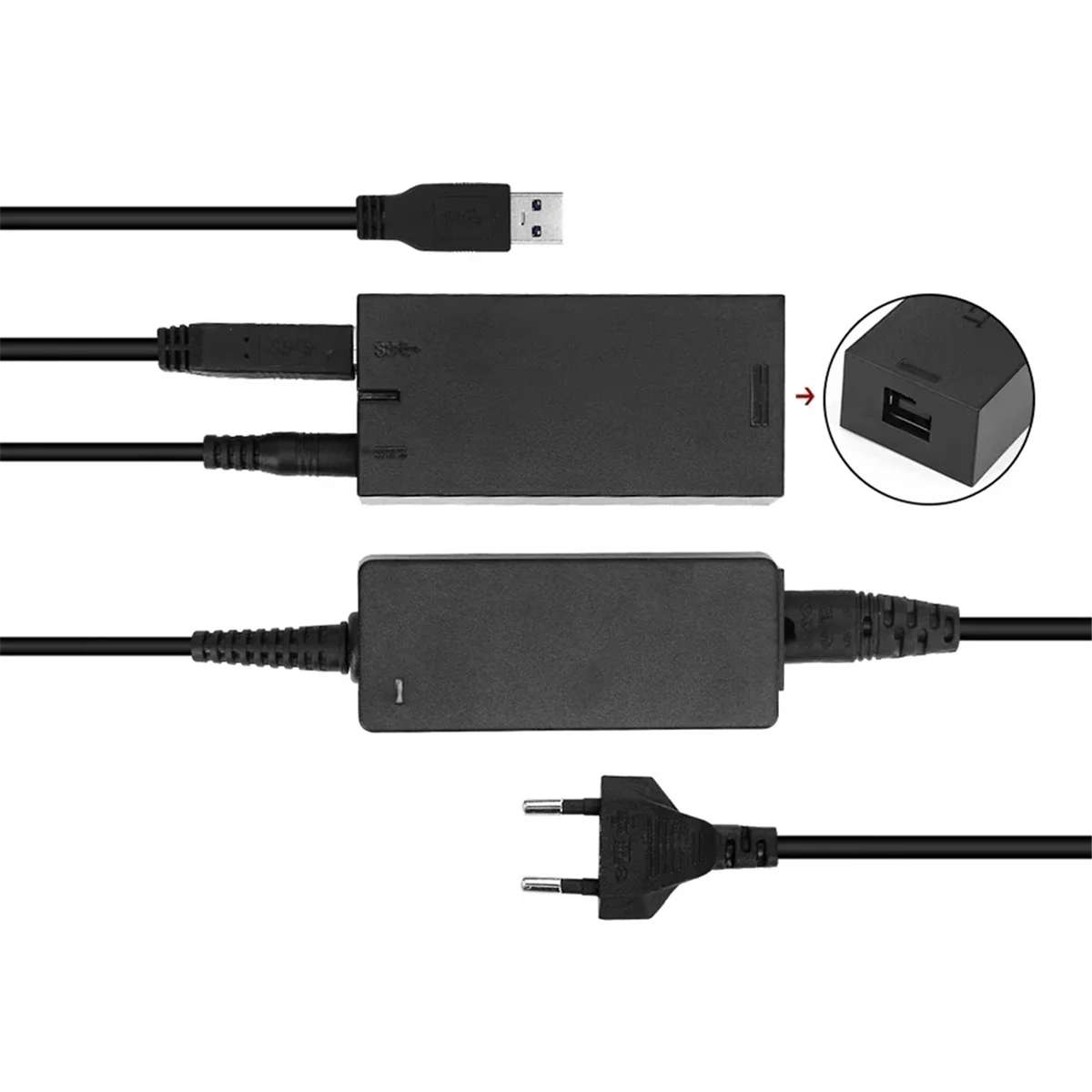 

Hot! AC Adapter 2.0 for XBOX ONE S/X Adaptor USB AC Adapter Power Supply EU Plug