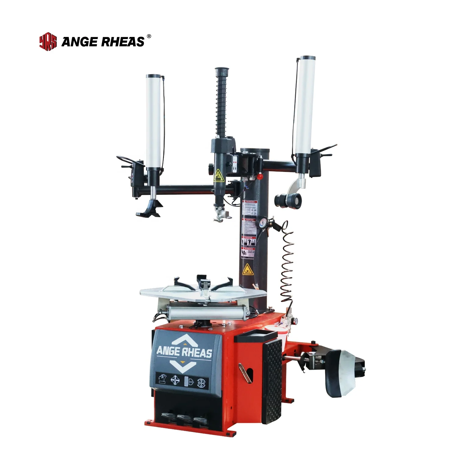 

24" Automatic Tyre Changer Dual-Cylinder Auxiliary Arm - Run-Flat Tire Disassembler/Assembler For Garage & Painting Shops