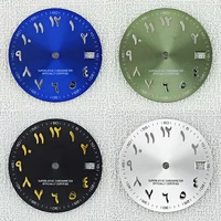 NH35 dial 28,5 mm S números arábigos Fecha Solo accesorios de modificación para movimiento NH35/36