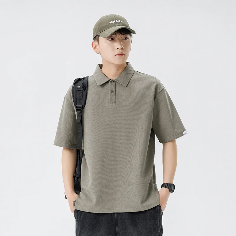 

Бренд TFETTERS 2025 Новые мужские рубашки поло с коротким рукавом Модные повседневные рубашки поло для мужчин Однотонная мужская одежда