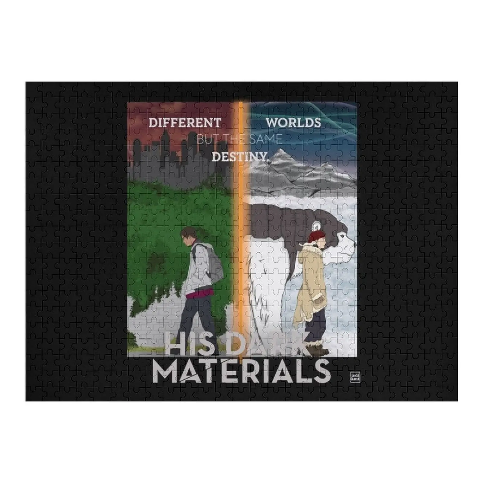 

Гордый его темный материал Лира и воля Рождественский пазл Деревянный пазл для взрослых и детей на заказ Фотопазл