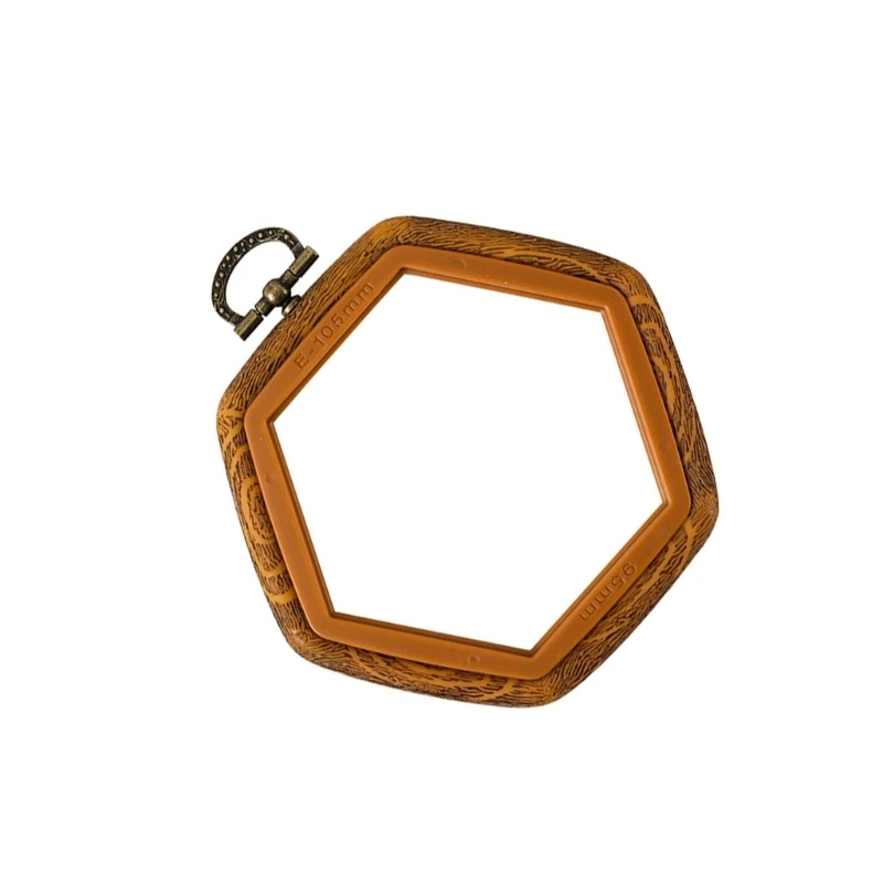 Hexagonal Embroidery Hoop Stitching Hoop Imitated Display Frame