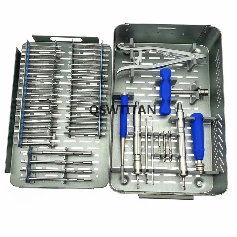 Orthopedics Screwdriver Screw Extractor Screw Broken Removal  53pcs/set Orthopaedic Surgical Instruments