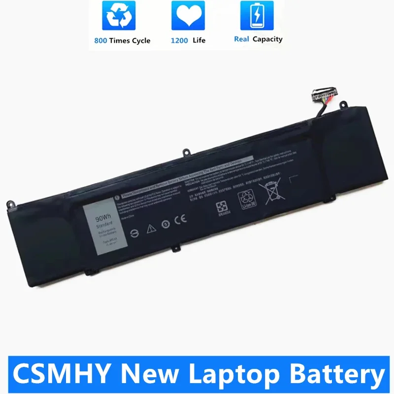 CSMHY New 1F22N XRGXX Laptop Battery For DELL ALW M15 M17 R1 ALW15M-D1735R R1725S R1735R R1738R G5 5590 G7 7590 7790 P37E P79F