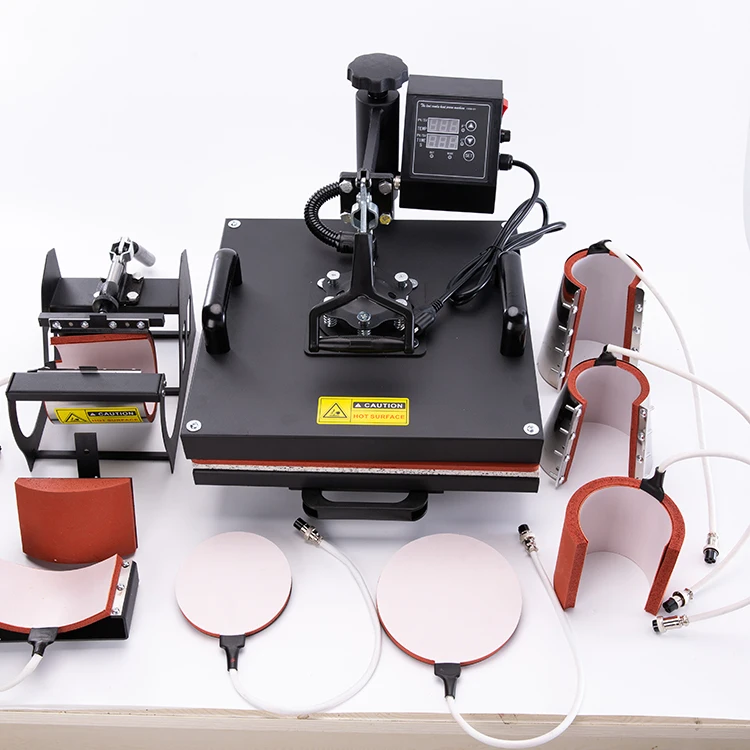 38*38CM 8-in-1 Combined Heat Press Machine