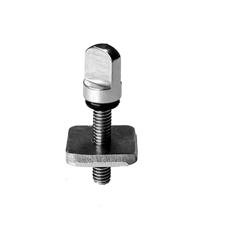 Stainless Steel Manual Tip Sup Center Sliding Fin Screw Plate Surf Board Screw & Plate Sets Longboard Fin Box Screw