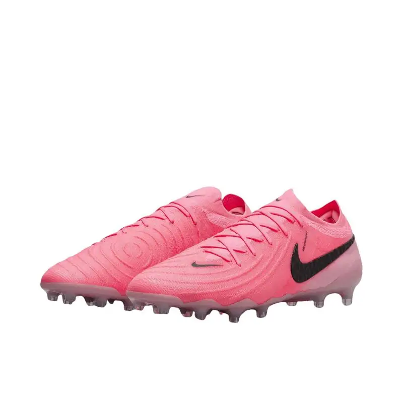 Nike Phantom GX II Elite AG Zapatos de fútbol de césped artificial con uñas cortas y cabeza redonda, cómodos, resistentes al desgaste, acolchados