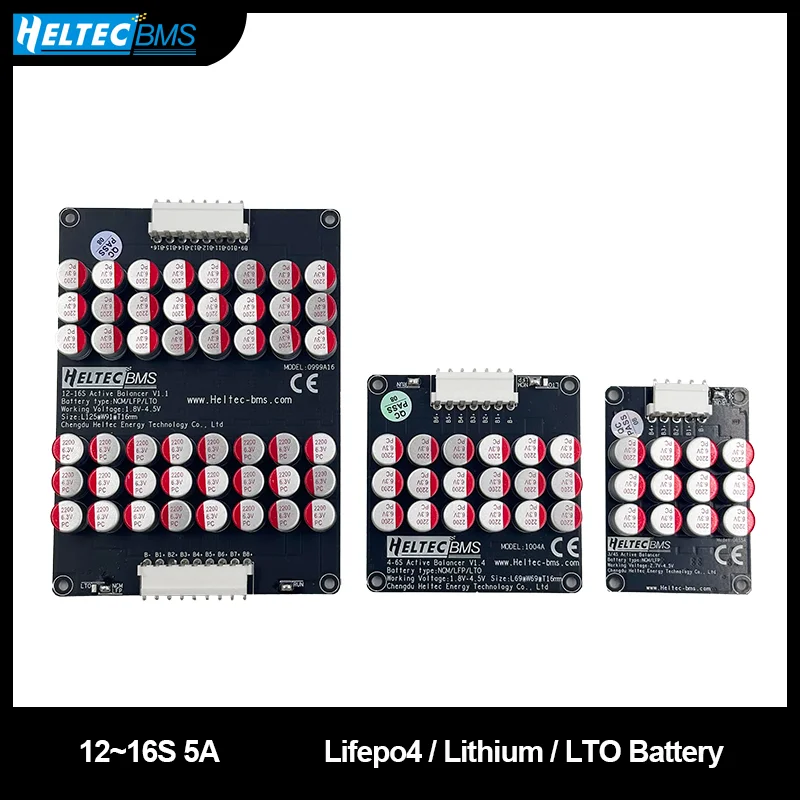 heltec balancer 16S 12S 5A Capacitor Active Equalizer Balancer lifepo4 Lithium Lipo/titanate LTO battery 14s active balancer