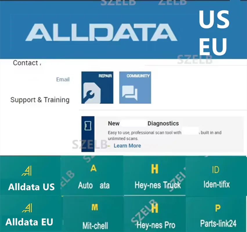 2026 Online Account for AllData US EU Newest Whole Data Software for Car Data Repair Data Hay-nes PRO Compatible with Mobil/PC
