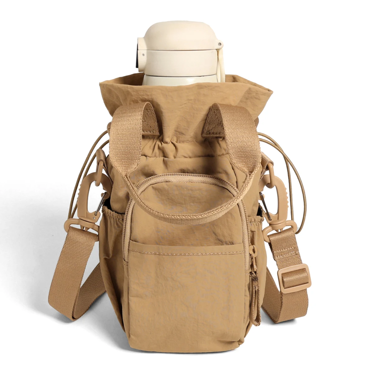 Multifunctional Cross-Body Water Bottle Bag, Mobile Phone Bag, Lightweight and Convenient Hiking Backpack for Men and Women, Shoulder Bag, Water Bottle Bag for Students image 3
