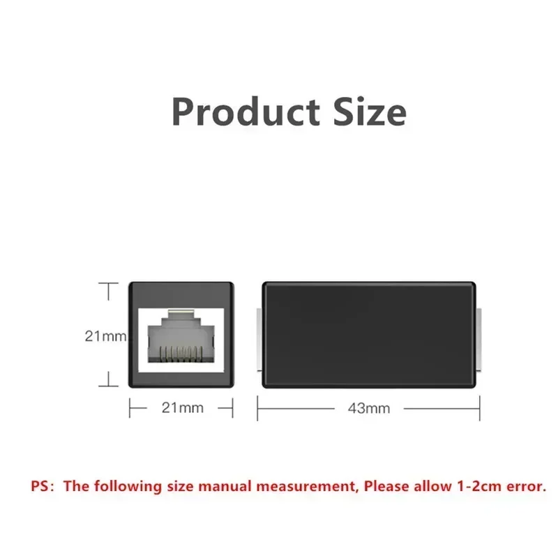 Женский разъем RJ45 Cat7 Cat6 Cat5e Разъем RJ 45 Адаптер удлинителя Ethernet «мама-мама» 7, 6, 5e Разъем Бытовая электроника
