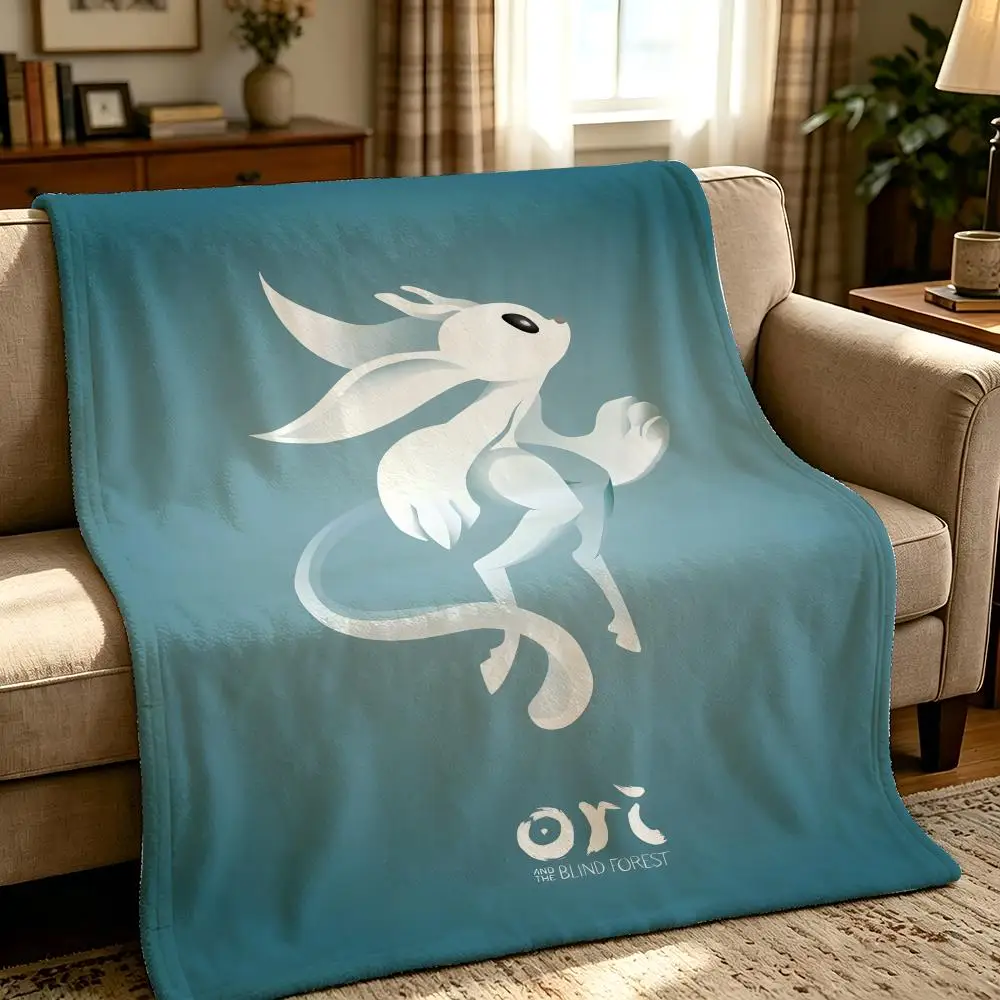 game O-Ori and the Blind Forest-T Throw Thick Comfort Flannel Quilt, Multi-scene Use Indoor Outdoor Daily Nap