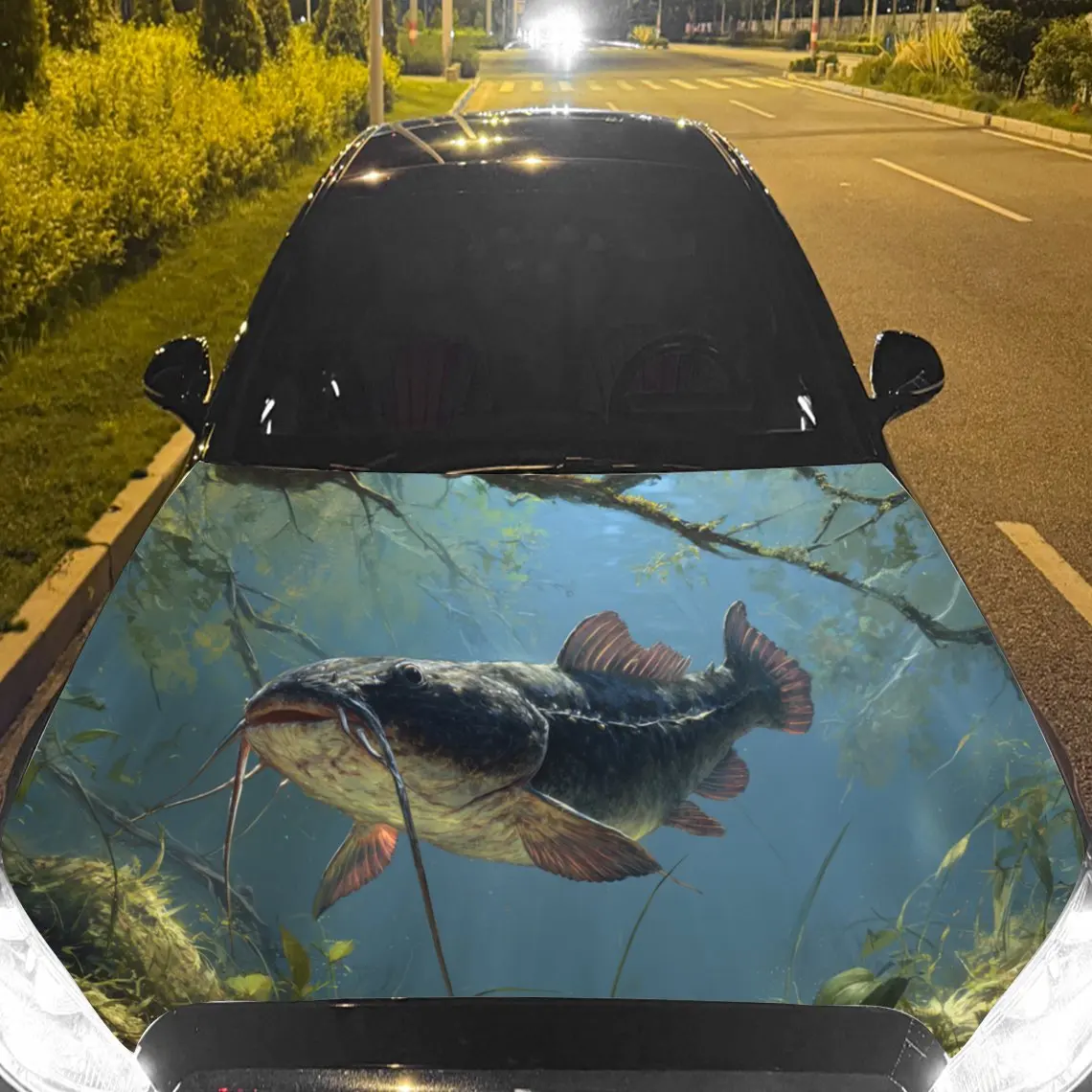 

Реалистичные наклейки на капот автомобиля «рыба в океане» — самоклеящаяся, водонепроницаемая и прочная виниловая пленка, украшение и защита вашего автомобиля, подходит